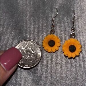 Sunflower earrings